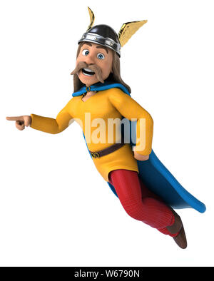 Spaß gaulois - 3D-Darstellung Stockfoto