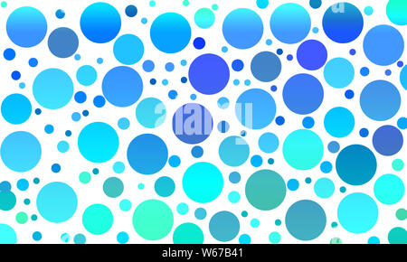 Nahtlose Muster mit Steigung Polka Dot auf weißem Hintergrund. Helle Verlaufshintergrund. Trendigen neon Vector Illustration für Poster, Banner und Flyer Stockfoto