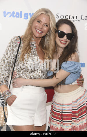 Christie Brinkley host Polo in den Hamptons Mit: Christie Brinkley, Alexa Ray Joel Wo: Bridgehampton, New York, United States Wann: 29 Jun 2019: Rob Rich/WENN.com Stockfoto