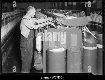 Millville, New Jersey - Textilien. Millville Manufacturing Co [Mann Anschlussgewinden.] Stockfoto