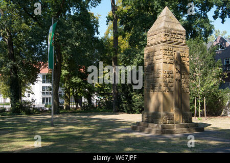 Deutschland, Nordrhein-Westfalen, Kreis Gütersloh, Verl, Ehrenmal für die Gefallenen des Ersten Weltkrieges Stockfoto