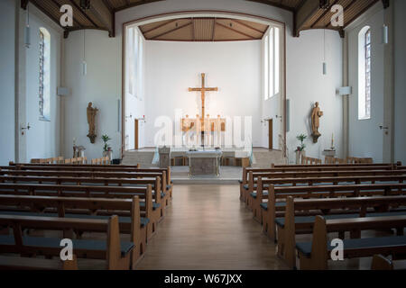 Deutschland, Nordrhein-Westfalen, Kreis Gütersloh, Verl, katholische Pfarrkirche, St. Judas Thaddäus, Stockfoto