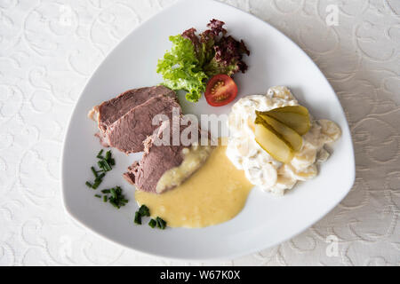 Deutschland, Nordrhein-Westfalen, Kreis Gütersloh, Verl, Wind Zwieberfleisch Stockfoto