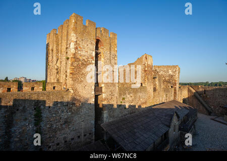 Zitadelle des Despoten Djuradj in Smederevo Festung, eine der größten Befestigungsanlagen in Serbien Stockfoto