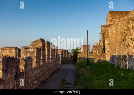 Smederevo Festung, eine der größten Befestigungsanlagen in Serbien Stockfoto