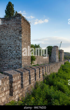 Smederevo Festung, eine der größten Befestigungsanlagen in Serbien Stockfoto