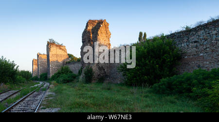 Smederevo Festung, eine der größten Befestigungsanlagen in Serbien Stockfoto