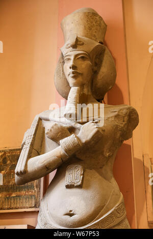 Echnaton Statue in Ägyptisches Museum, Kairo, Ägypten Stockfoto