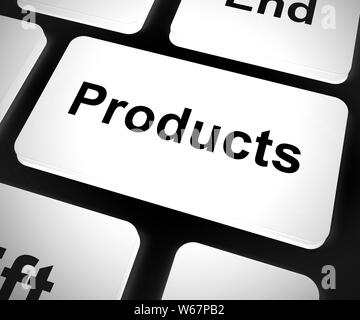 Produktkonzept Symbol bedeutet, Ware oder Ware zum Verkauf. Cargo oder hergestellten Ware bestellt - 3 Abbildung d Stockfoto