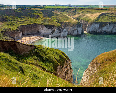 North Landing Bay, Yorkshire, Großbritannien. Stockfoto