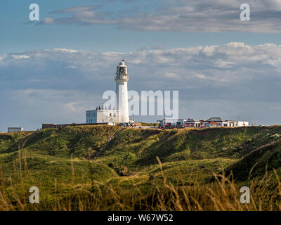 Flamborough Head Leuchtturm, eine aktive Leuchtturm Flamborough, East Riding von Yorkshire. England. Stockfoto