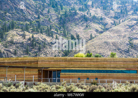 Nk'Mip-Wüste und Heritage Center, Okanagan Valley, British Columbia, Kanada Stockfoto