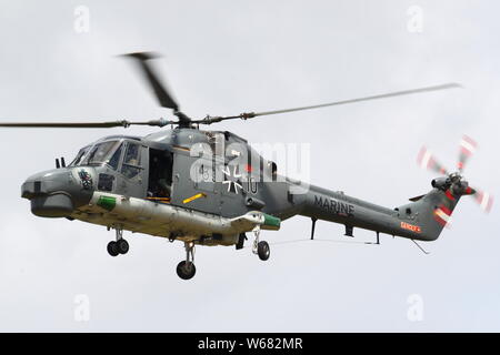 Deutsche Marine AgustaWestland Sea Lynx Hubschrauber in Fairford, Gloucestershire, VEREINIGTES KÖNIGREICH Stockfoto