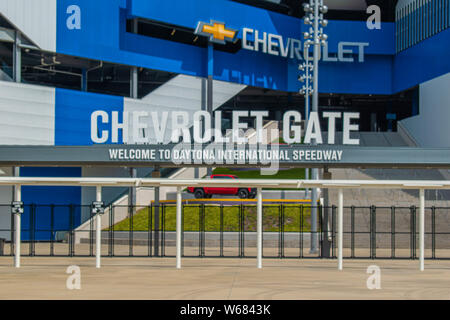 Datytona, Florida. Juli 18, 2019. Chevrolet Gate bei Daytona International Speedway Stockfoto