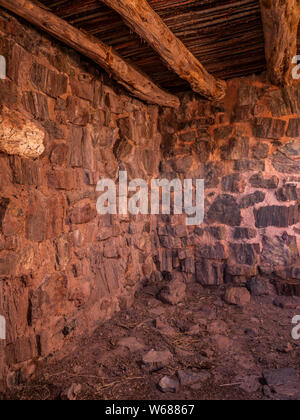 Achat Haus Ruine, lange Anmelden und Achat Haus Trails, Petrified Forest National Park, Arizona. Stockfoto