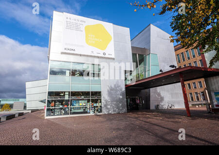 Eingang Kiasma Museum für zeitgenössische Kunst, Mannerheimintie, Helsinki, Finnland Stockfoto