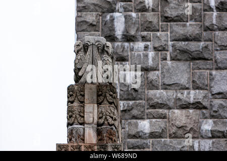 Das Nationale Museum für Finnland, Gebäude reflektiert der Finnischen mittelalterlichen Kirchen und Burgen, Helsinki, Finnland Stockfoto