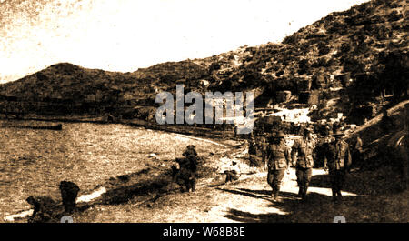 Anzac Cove (Anzak Koyu) am 25. April 1915. Australische und Neuseeländische Armee Korps Landeplatz Stockfoto