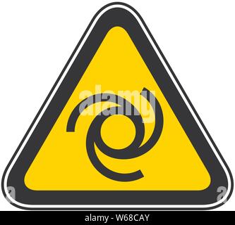 Dreieckige gelbe Warnmeldung Gefahrensymbol, Vector Illustration Stock Vektor