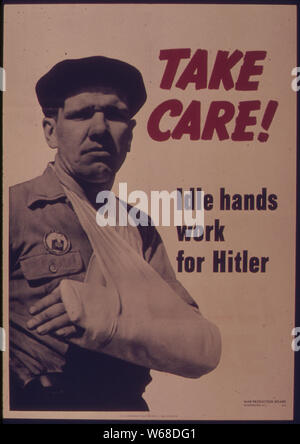 Kümmern - IDLE HANDS ARBEIT FÜR HITLER Stockfoto