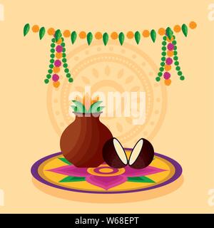 Happy onam Fest Feier Stock Vektor