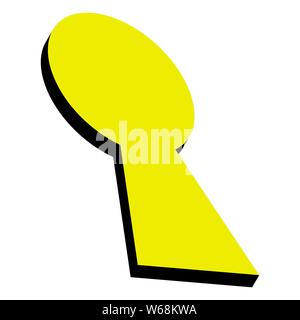 Schlüsselloch Symbol Vektor. Schlüsselloch, Symbol, Logo illustration Vektor EPS Abbildung 10 Stock Vektor