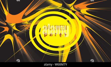 Halloween Party abstract Vector Illustration für Flyer oder Poster horizontale Layout Stock Vektor