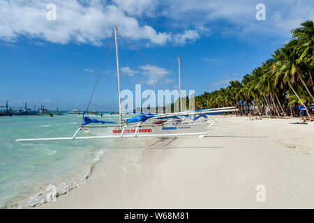 White Beach, Boracay, Aklan, Philippinen Stockfoto