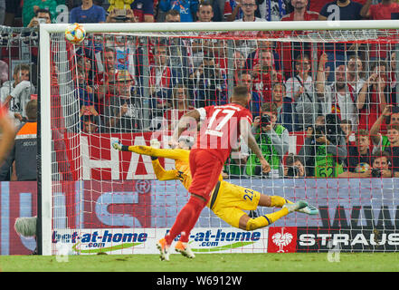 München, Deutschland. Juli 31, 2019. Jerome BOATENG (FCB 17) fehlgeschlagen Strafe gegen Hugo LLORIS, hotspurs 1 FC BAYERN MÜNCHEN - Tottenham Hotspur Football AUDI CUP 2019, A l l i a n z a r e n ein München, 31. Juli 2019 FCB, Saison 2019/2020, München Quelle: Peter Schatz/Alamy leben Nachrichten Stockfoto