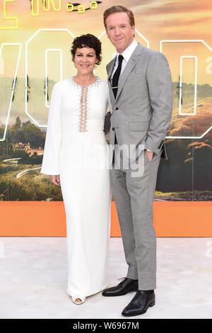 London, Großbritannien. 30. Juli, 2019. LONDON, GROSSBRITANNIEN. Juli 30, 2019: Helen McCrory & Damian Lewis an der BRITISCHEN Premiere für "Once Upon A Time In Hollywood" in Leicester Square, London. Bild: Steve Vas/Featureflash Credit: Paul Smith/Alamy leben Nachrichten Stockfoto