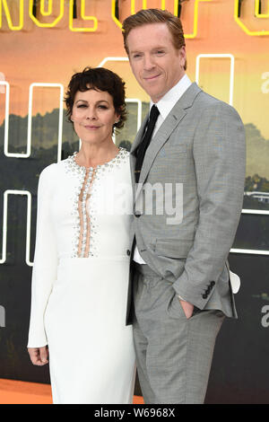 London, Großbritannien. 30. Juli, 2019. LONDON, GROSSBRITANNIEN. Juli 30, 2019: Helen McCrory & Damian Lewis an der BRITISCHEN Premiere für "Once Upon A Time In Hollywood" in Leicester Square, London. Bild: Steve Vas/Featureflash Credit: Paul Smith/Alamy leben Nachrichten Stockfoto