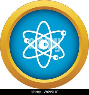 Die Moleküle der Atom Symbol blau Vector isoliert Stock Vektor