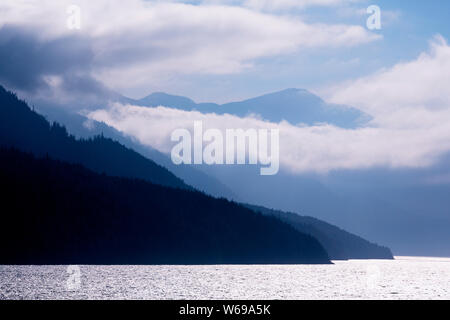 Inside Passage, Port McNeill, Vancouver Island, British Columbia, Kanada Stockfoto
