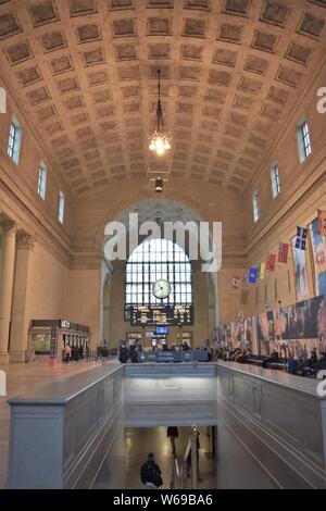 Union Station in der Innenstadt von Toronto, Kanada Stockfoto