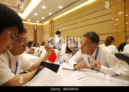 Gäste nehmen an der 19 GoforIsrael in Shishan Stadt Foshan City, die südchinesische Provinz Guangdong, 31. Mai 2018. 19 GoforIsrael wurde in Sh gehalten Stockfoto