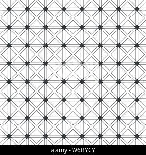 Vektor nahtlose Muster. Unendlich wiederholen Moderne geometrische Struktur aus dünnen Linien, die form Fliesen- lineare Raster mit Rauten, Quadrate Stock Vektor