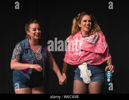 Edinburgh, Großbritannien. Juli 31, 2019. Startet Underbelly sein 20 Jahr beim Edinburgh Festival mit einer Vorschau von Rhys Nicholson abgebildeten gehostet: Double Denim Credit: Rich Dyson/Alamy leben Nachrichten Stockfoto