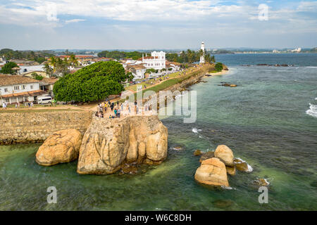 UNESCO Galle Fort Aerial, Sri Lanka Stockfoto