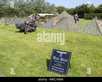 Stonham Scheunen Geschichte lebendig, Lebendige Geschichte, Suffolk, England, Großbritannien 2019 Stockfoto