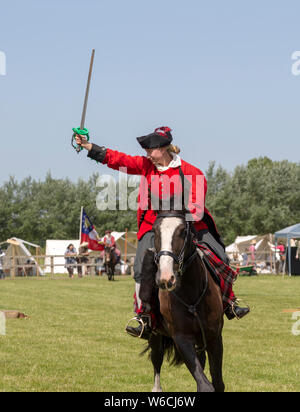 Stonham Scheunen Geschichte lebendig, Lebendige Geschichte, Suffolk, England, Großbritannien 2019 Stockfoto