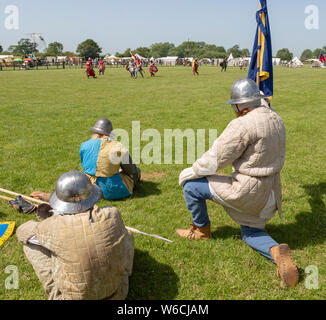 Stonham Scheunen Geschichte lebendig, Lebendige Geschichte, Suffolk, England, Großbritannien 2019 Stockfoto