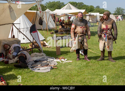 Stonham Scheunen Geschichte lebendig, Lebendige Geschichte, Suffolk, England, Großbritannien 2019 Stockfoto