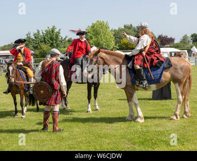 Stonham Scheunen Geschichte lebendig, Lebendige Geschichte, Suffolk, England, Großbritannien 2019 Stockfoto