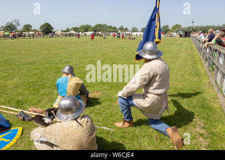 Stonham Scheunen Geschichte lebendig, Lebendige Geschichte, Suffolk, England, Großbritannien 2019 Stockfoto