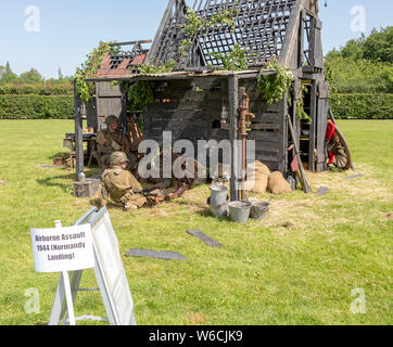Stonham Scheunen Geschichte lebendig, Lebendige Geschichte, Suffolk, England, Großbritannien 2019 Stockfoto