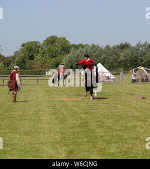 Stonham Scheunen Geschichte lebendig, Lebendige Geschichte, Suffolk, England, Großbritannien 2019 Stockfoto
