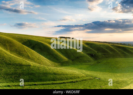 Der Krippe in Uffington in Oxforshire ist, ist es auf der Ridgeway Fernwanderweg Route und ist Teil der Berkshire Downs Stockfoto