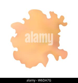 Pastellorange Fleck. Vector Illustration. Die Textur der Aquarellmalerei. Verlaufsgitter. Stock Vektor