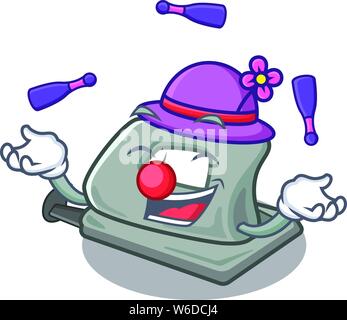 Jonglieren Hole Puncher in der Karikatur Form Stock Vektor