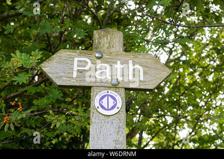 Pfad auf dem John Muir, Schottland, UK Stockfoto